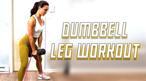 Dumbbell Only Leg Workout 5 Exercises For Strong Legs Youtube