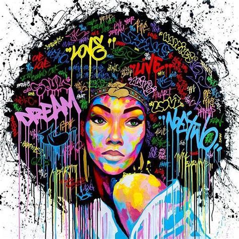 Noe Two Black Women Canvas Wall Art Street Art Graffiti Art Street