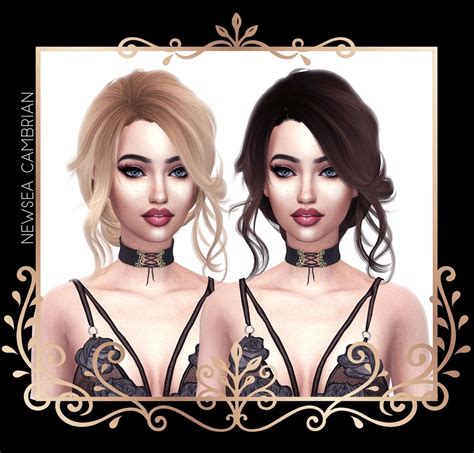 Kenzar Sims4 Newsea Cambrian Naturals 26 Mini Dress With Sleeves Natural Hair Styles