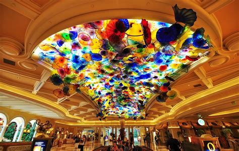 Bellagio Hotel Lobby With Dale Chihuly Glass Sculpture Flickr