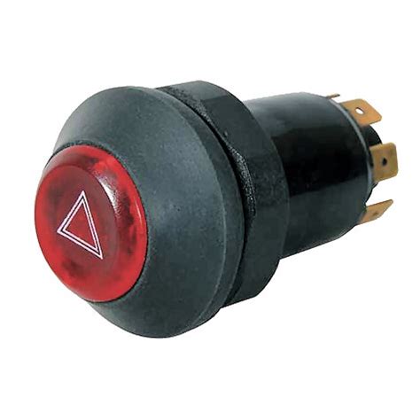 0 484 50 Durite 12V Hazard Warning Light Switch Red Triangle