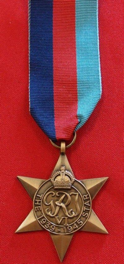 Ww2 The 193945 Star Medal Ribbon Replica Medal Mounting Anzac Jb