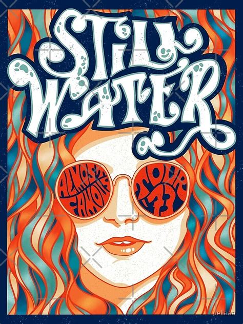 Blue Almost Famous Tour Stillwater Poster Poster By Ariel Newell Redbubble