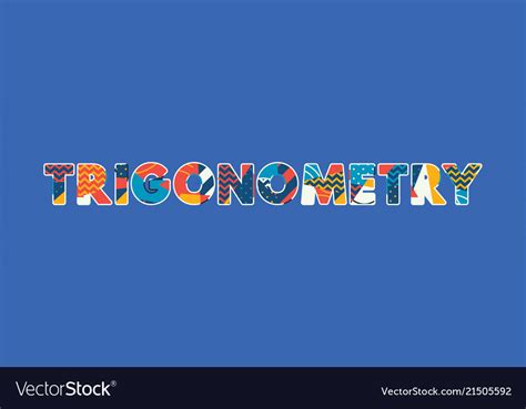 Trigonometry Concept Word Art Royalty Free Vector Image