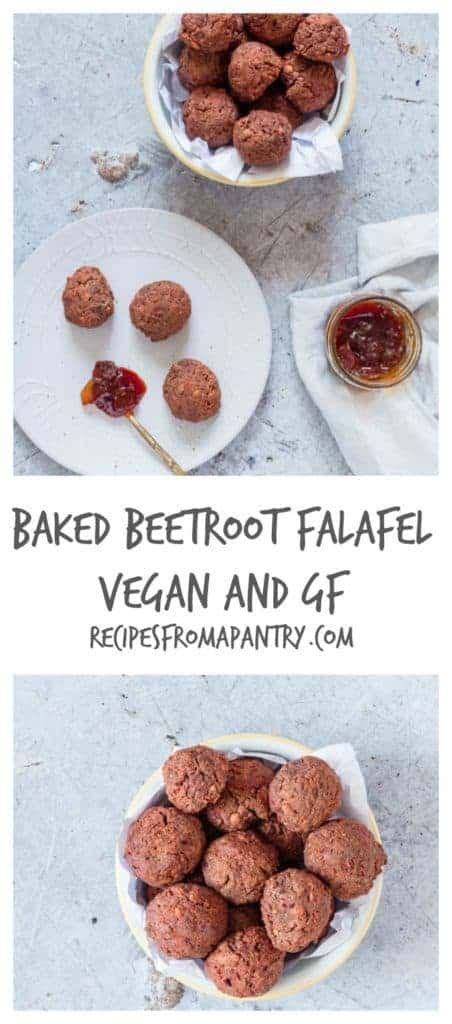 Baked Beetroot Falafel Vegan Gluten Free Recipes From A Pantry