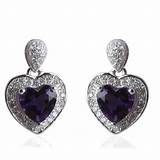 Silver And Amethyst Earrings Images