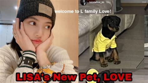 210807 Blackpink Lisas New Pet Dog Welcome Home Love Youtube