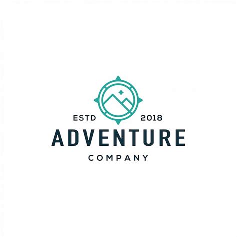 Premium Vector Adventure Compass Logo