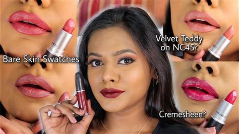 Top 10 Mac Lipsticks For Brown Skin Bare Skin Swatches Brown Skin