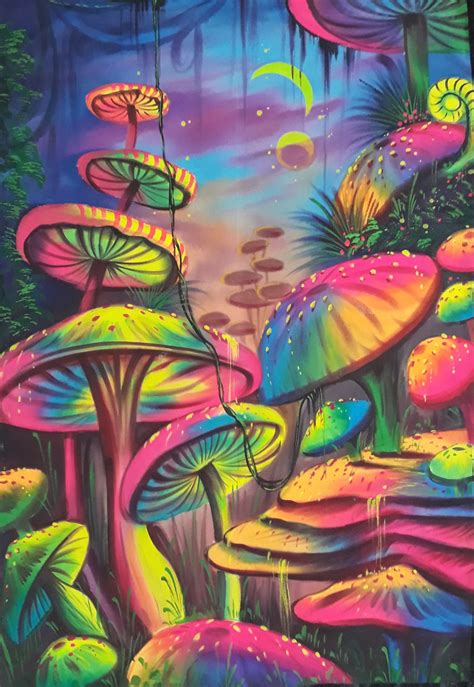 Psychedelic Mushroom Visuals Nagle Dziecko
