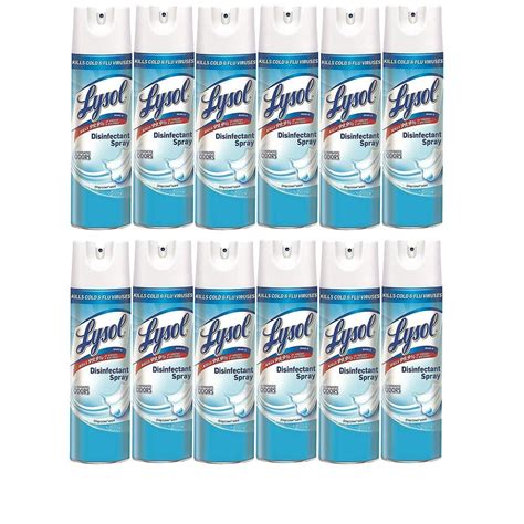 Lysol Brand Crisp Linen Scent Disinfectant Spray 19 Ounce 12 Per Case