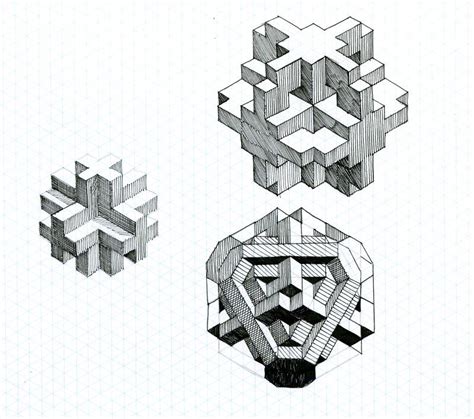 Fun With Isometric Paper 01 Paul Heaston Flickr