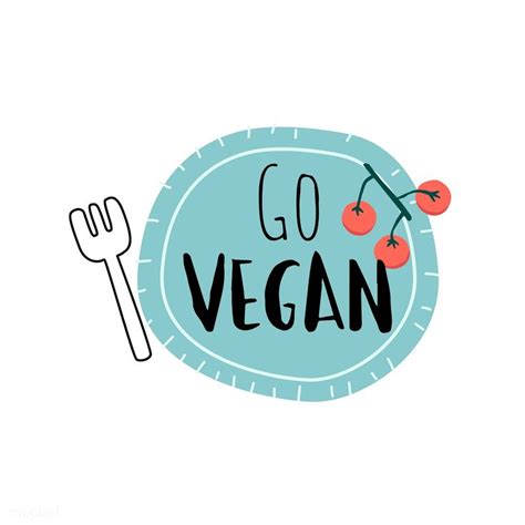Go Vegan On A Plate Logo Vector Free Image By Filmful Going Vegan Vegan