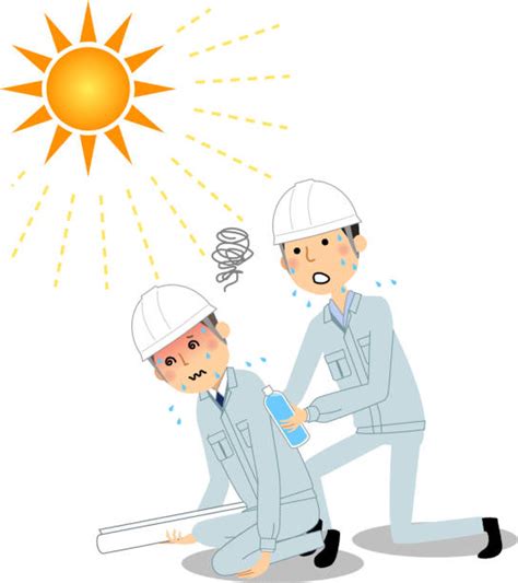 530 Heat Stroke Worker Illustrations Royalty Free Vector Graphics