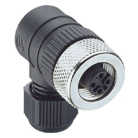 Rkcw 4 9 M12 4 Pin Female Angled Screw Connector