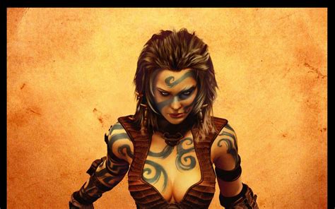 Tattoos Age Of Conan Women Video Games Barbarian Woman Warrior Girl