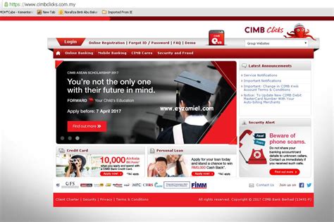 Cimb bank makes no warranties as to the status of this link or information contained in the website you are about to access. Cara Aktifkan Kad CIMB melalui CIMB Clicks untuk ...
