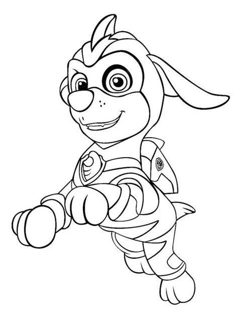 Paw patrol mighty pups rockys coloring pages printable and coloring book to print for free. Kids-n-fun.de | Malvorlage Paw Patrol Mighty Pups Zuma
