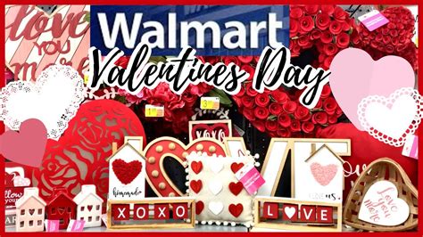 Walmart All New Valentines Day Decor Shop With Me Youtube