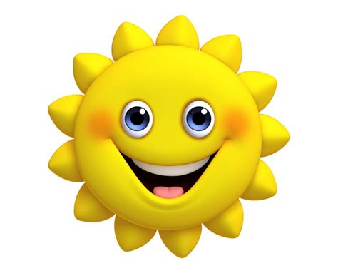 Mq Sun Face Emoji Emojis Yellow Cute Sun Cartoon Png