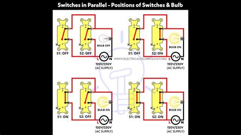 How To Wire Switches In Parallel Operation And Working Youtube