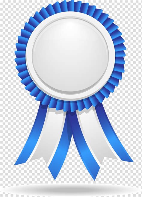 Blue Background Ribbon Paper Prize Award Or Decoration Blue Ribbon
