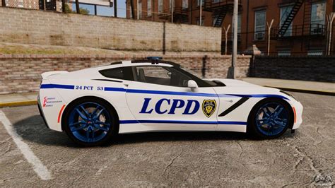 Chevrolet Corvette C7 Stingray 2014 Police Pour Gta 4