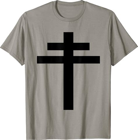 Cross Of Lorraine T Shirt French Resistance Symbol France