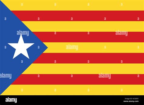 Flag Of Catalonia Illustration Stock Vector Image And Art Alamy