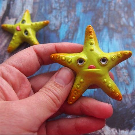 Starfish Pin Sea Animal Pin Nautical Pin Green Starfish Etsy Animal