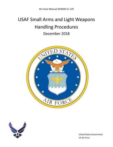 Air Force Manual Afman Usaf Small Arms And Light Weapons Handling Procedures December