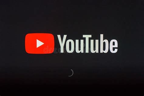Youtube Logo On Tv Screen Editorial Image Image Of Internet 140888130