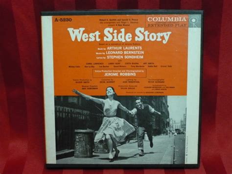 Leonard Bernstein Jerome Robbins Stephen Sondheim West Side Story Original Broadway Cast