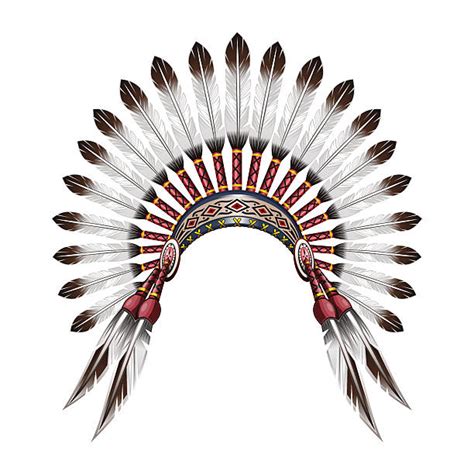 Best Indian Headdress Illustrations Royalty Free Vector