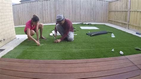Artificial Grass Step By Step Installation Quick Diy Youtube