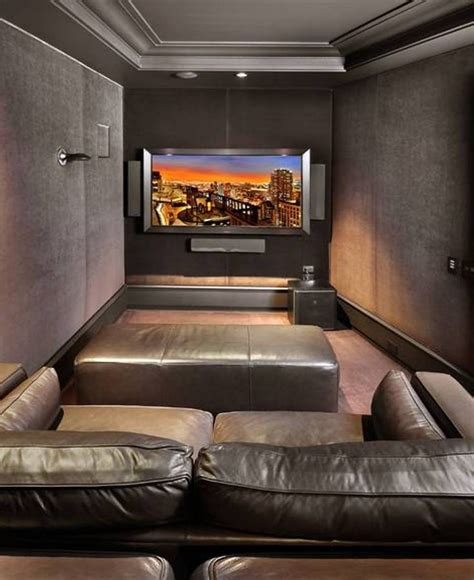 Home Design And Decor Small Home Theater Room Ideas Modern Small Home Theater Room With