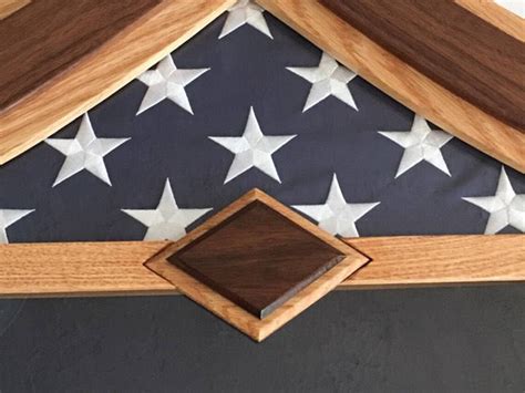 Handcrafted Air Force Shadow Box With Rank Chevron Black Etsy