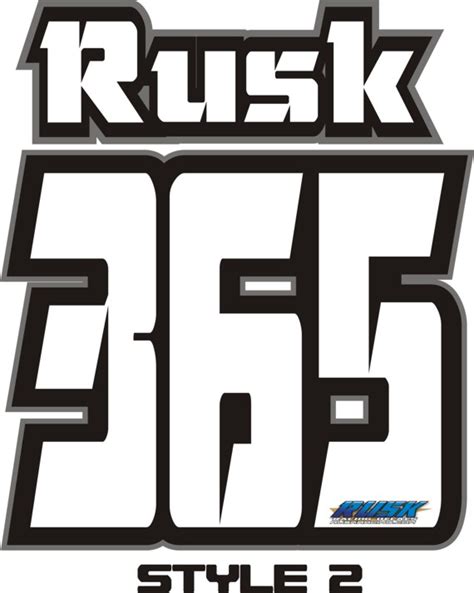 Rusk Racing Custom Motocross Graphics And Decals Thick Stickers Jersey