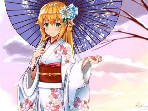 Anime Kimono Wallpapers Top Free Anime Kimono