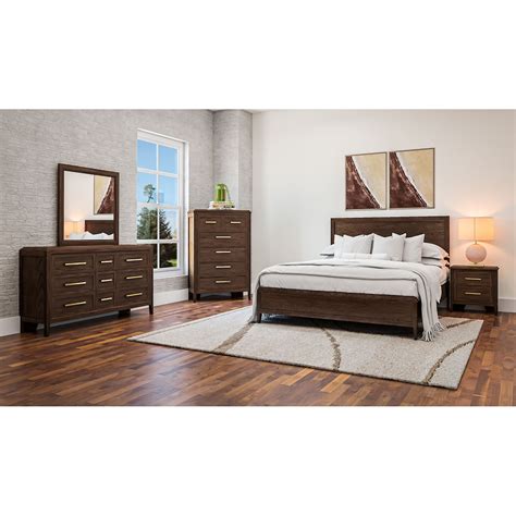 Aamerica Bryson Brnsz5030 Transitional Queen Panel Bed Wayside