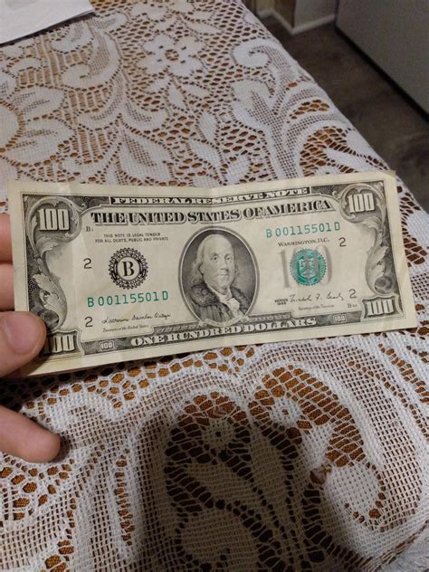 A Hundred Dollar Bill From 1988 My Father Just Gave Me This For Christmas And When I First Saw