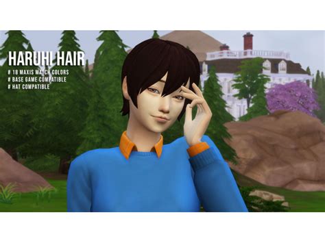Haruhi Hair By Megukiru The Sims 4 Download Simsdomination Sims 4