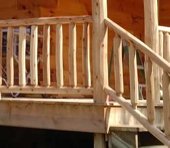 Log cabins for sale in the uk at trade pricing. Log Railing | Log Cabin Supplies | Log Cabins for Less