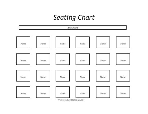 Free Printable Seating Chart Templates Excel Pdf Word