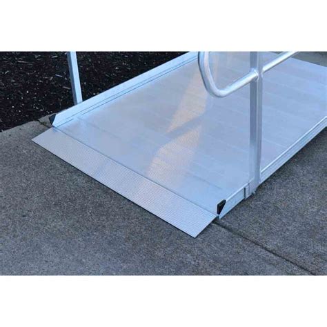 6 Ft Ada Aluminum Wheelchair And Handicap Ramp With Handrails Easy