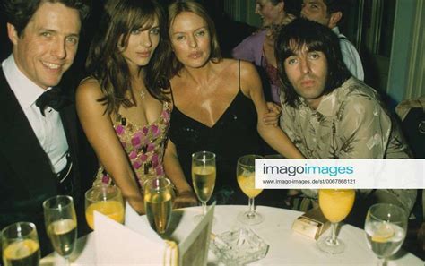 Elizabeth Hurley With Hugh Grant Patsy Kensit And Liam Gallagher At