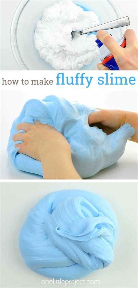 How To Make Fluffy Slime Without Shaving Cream Recipe