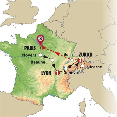 Detailed Itinerary French And Swiss Spirit 2023 European Tours