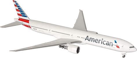 Buy Daron Skymarks American 777 300 Aircraft With Gear And Wood Stand