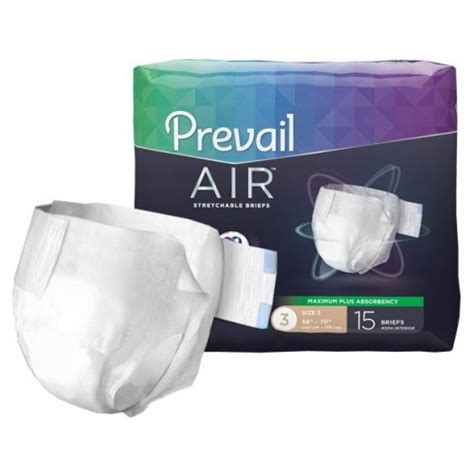 Prevail Air Briefs Maximum Plus Absorbency By First Quality Adult